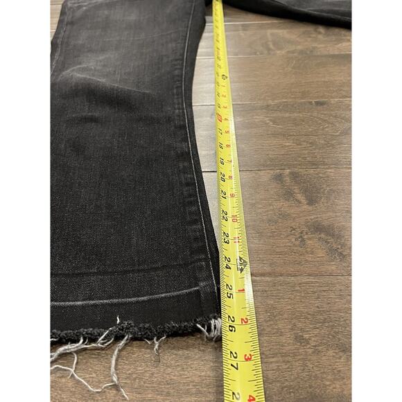 Rivet & Thread Womens Black Stretch High Rise Jeans Size 26 Made In USA Madewell - Picture 8 of 10